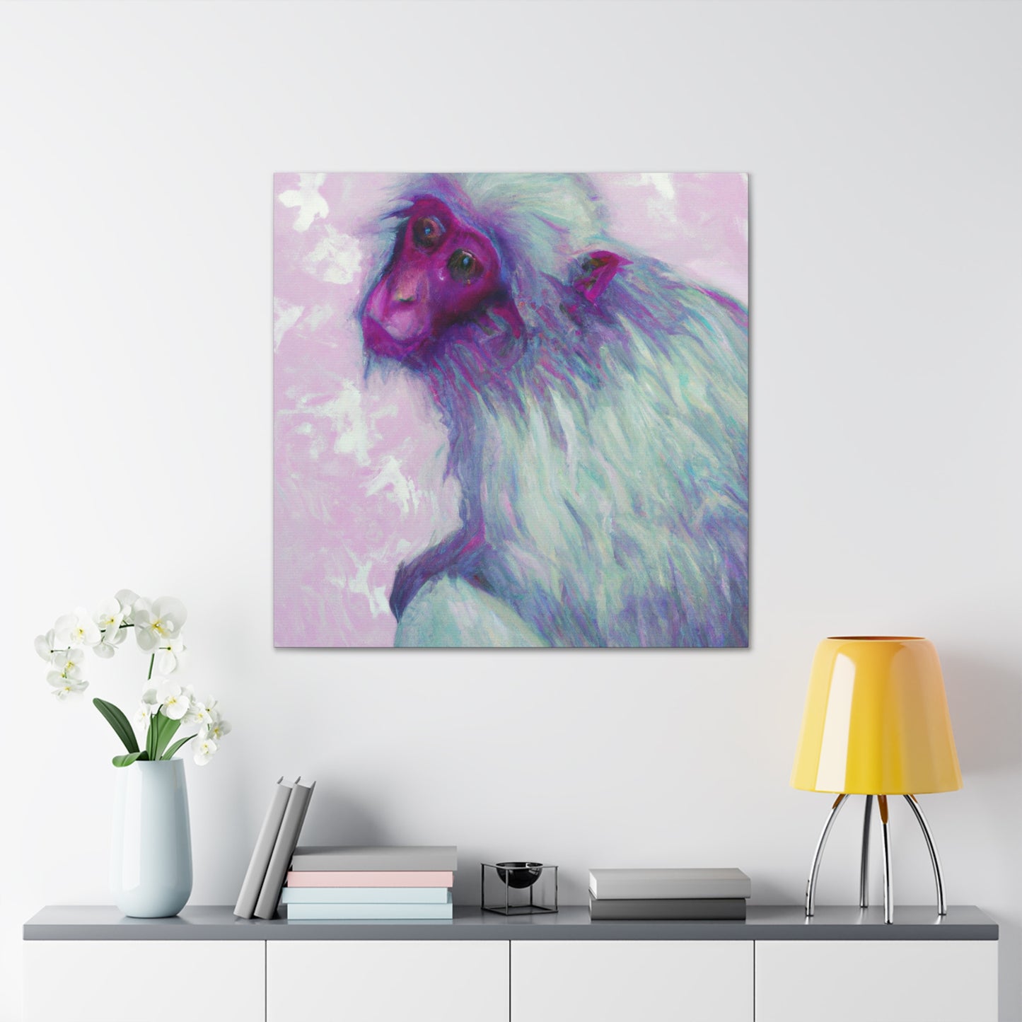 "A Japanese Macaque Dream" - Canvas