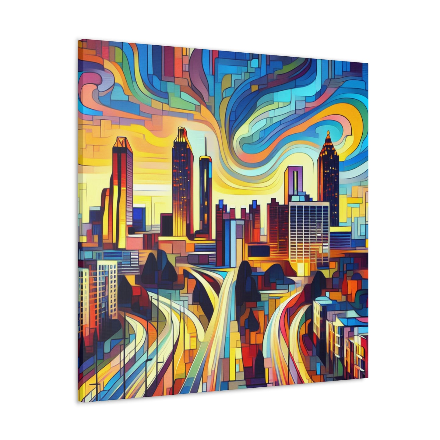 Peachtree Ascending Skyscrapers - Canvas