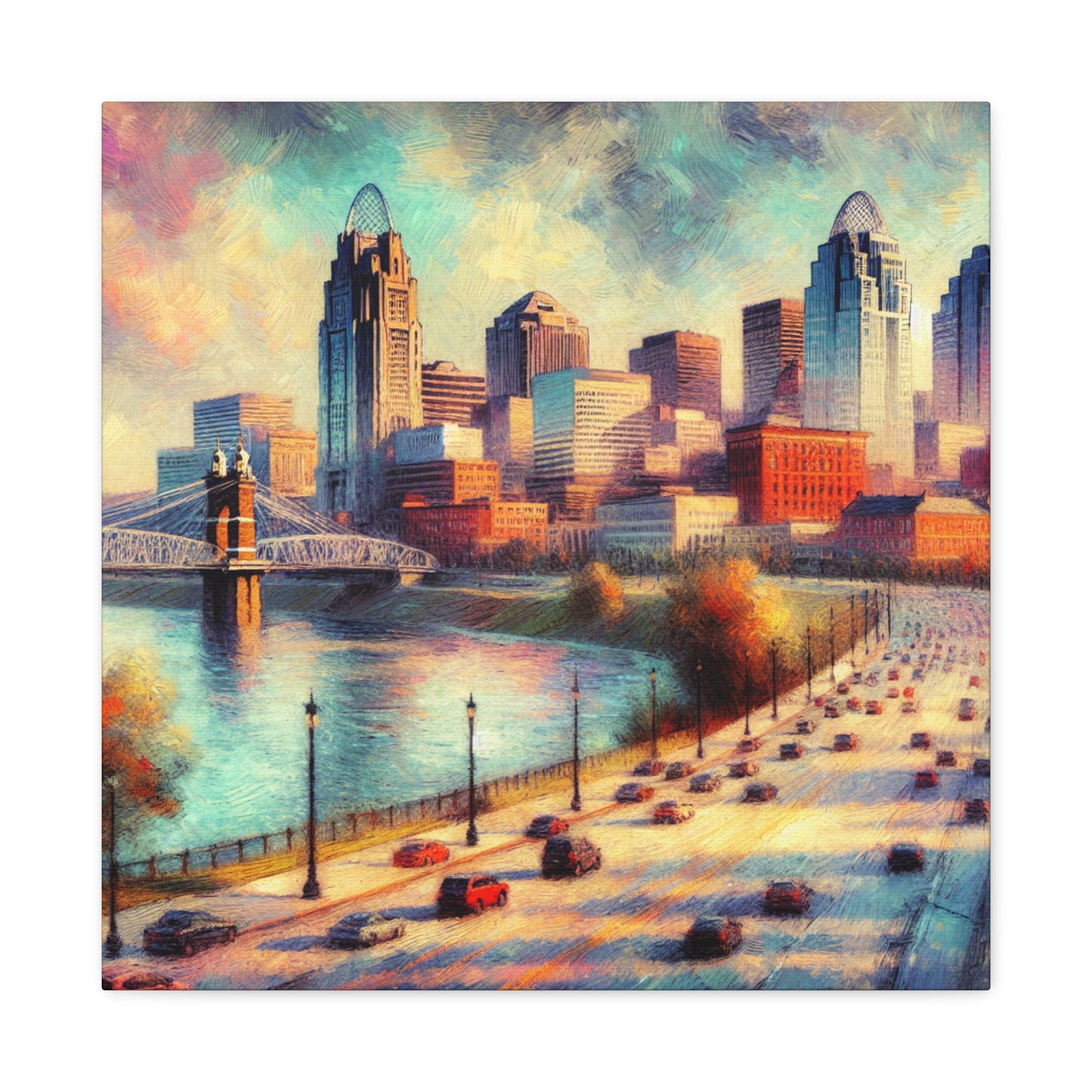 "Charming Cincinnati Delight" - Canvas