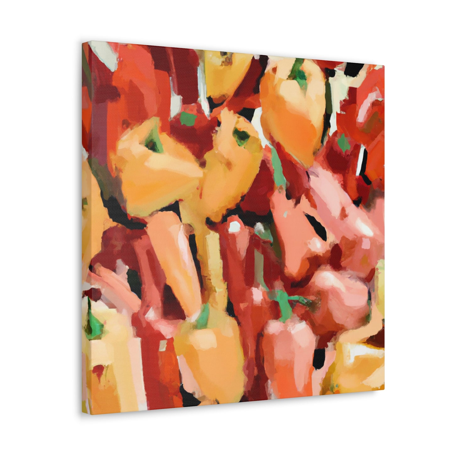 Peppers in Abstraction - Canvas