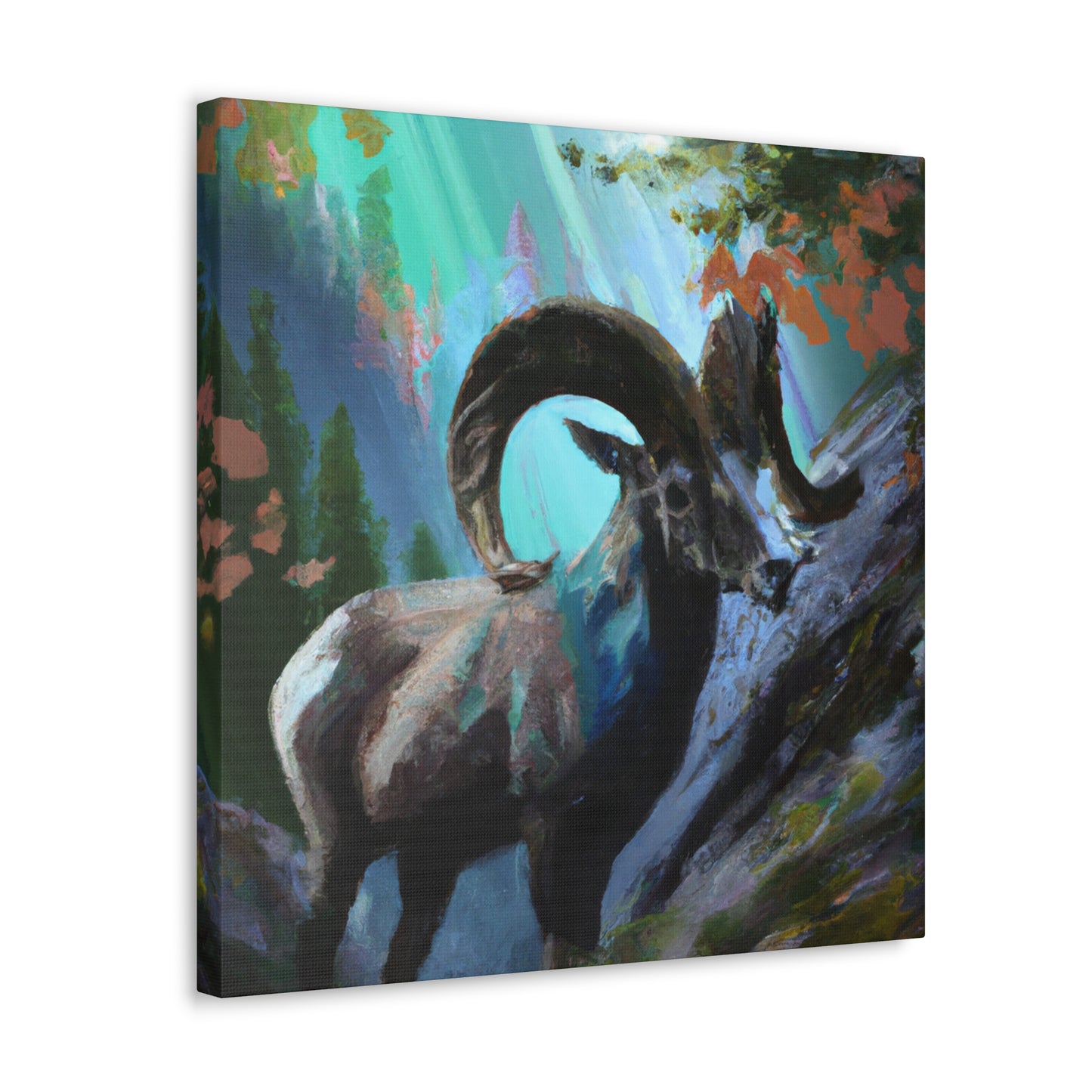 "Big Horn Majesty Approaching" - Canvas