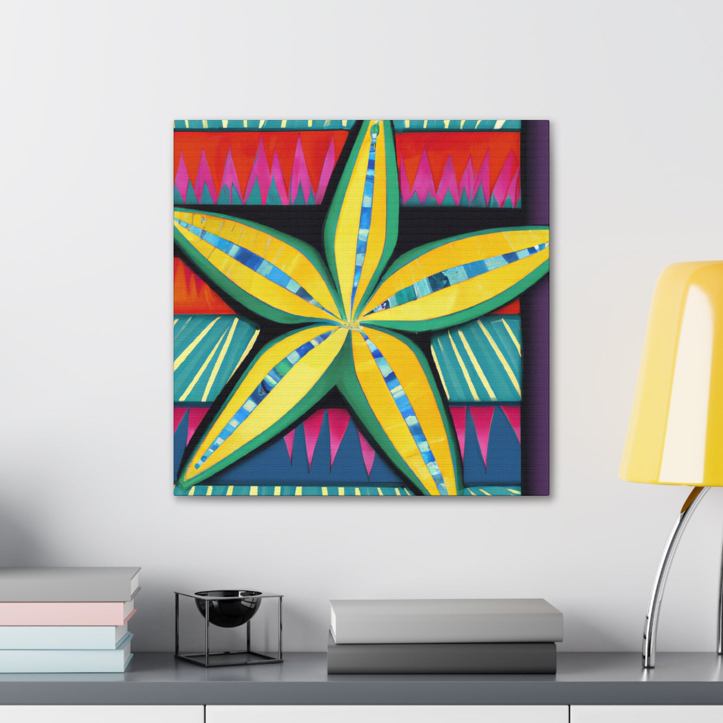 "Starfish on Midnight Beach" - Canvas