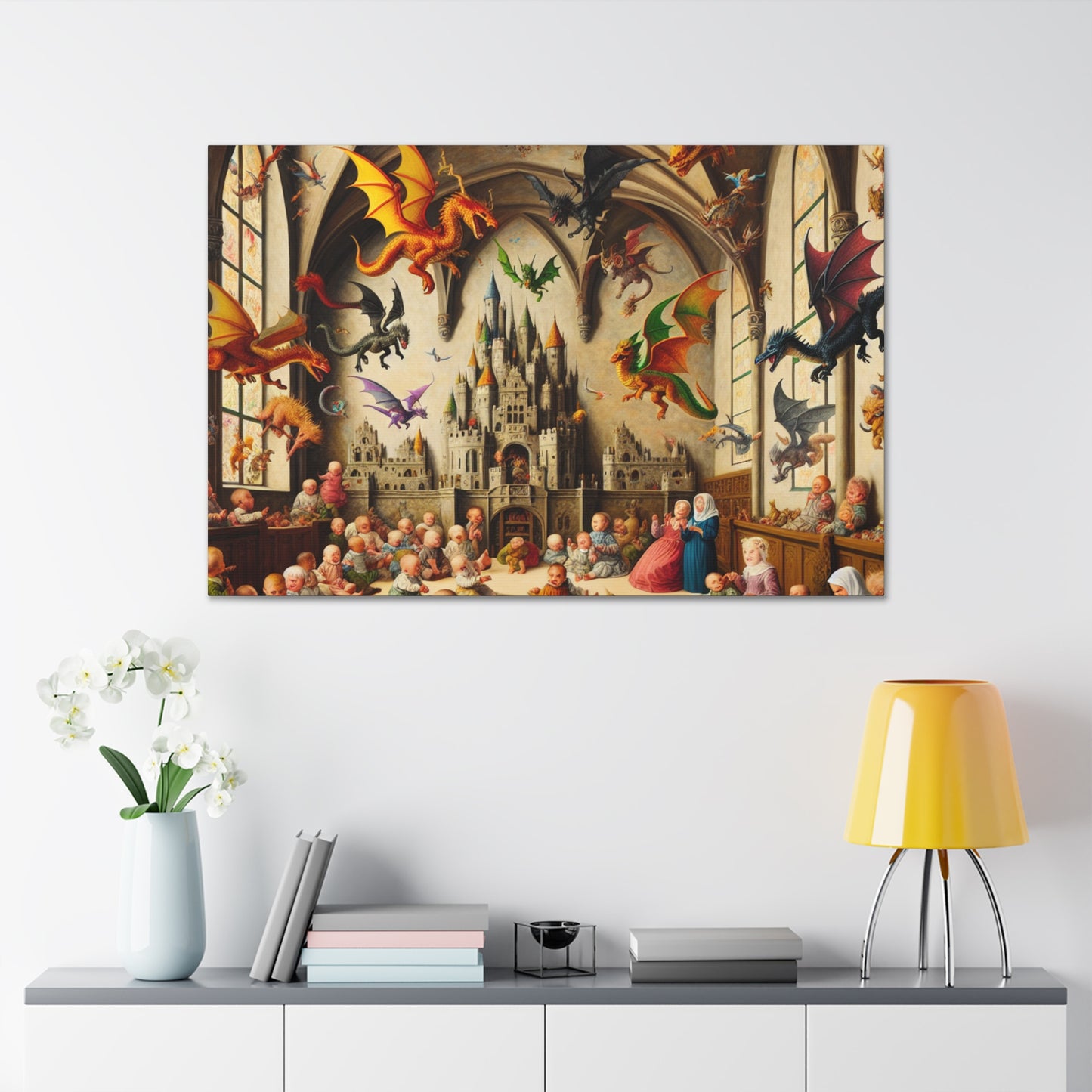 Dragon's Castle Delight - Canvas