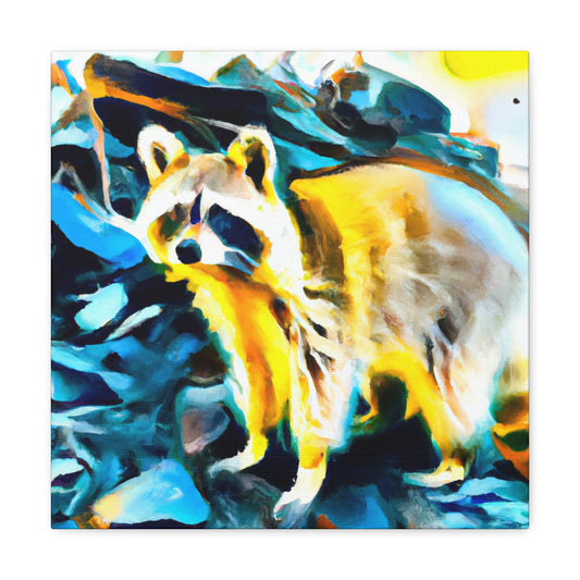 "Raccoon's Abstract Regale" - Canvas