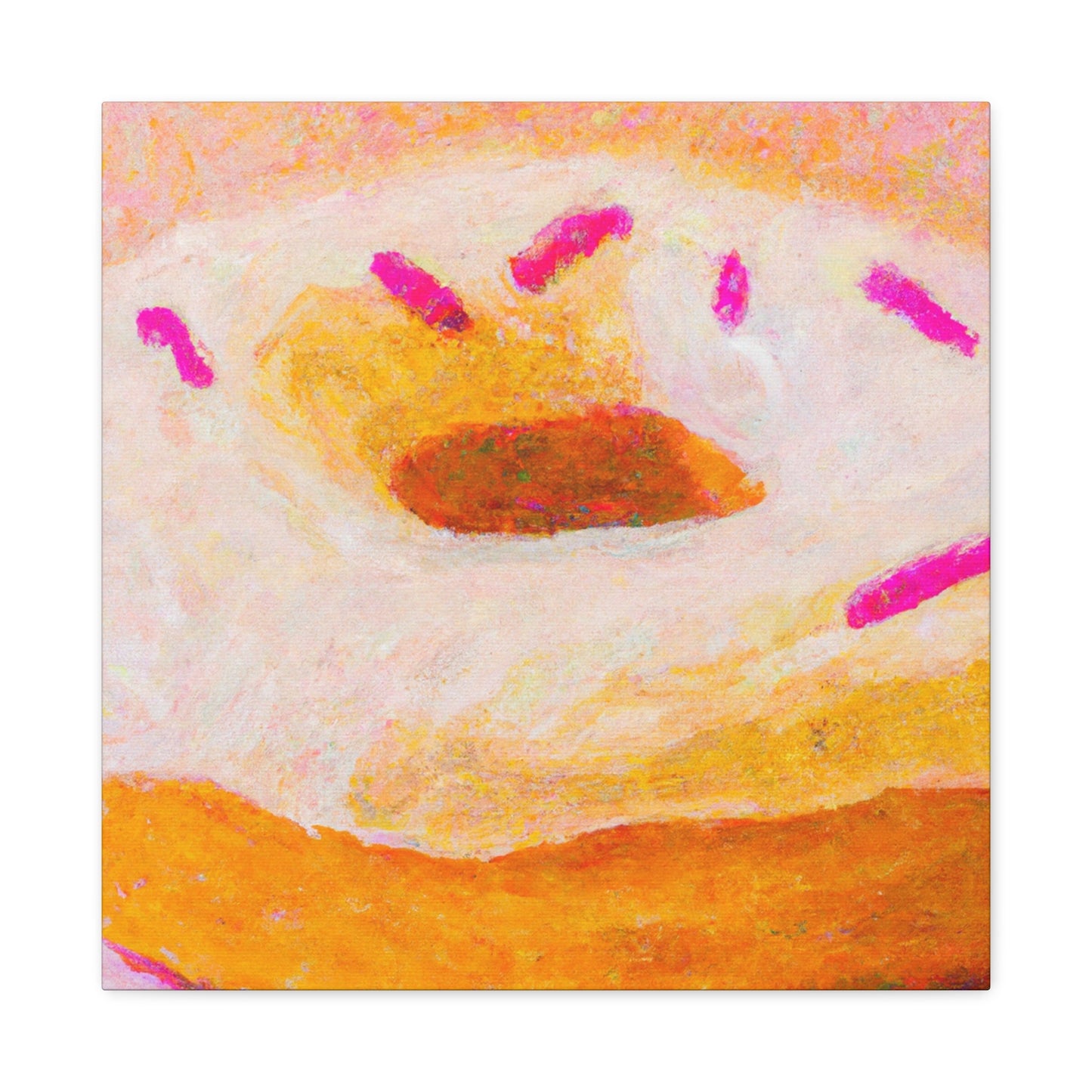 "Doughnut Delight Engulfed". - Canvas