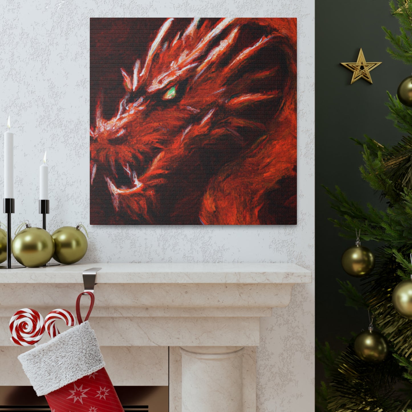 "Dragon's Majestic Majesty" - Canvas