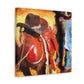 "Saddle in Sunrise Hues" - Canvas