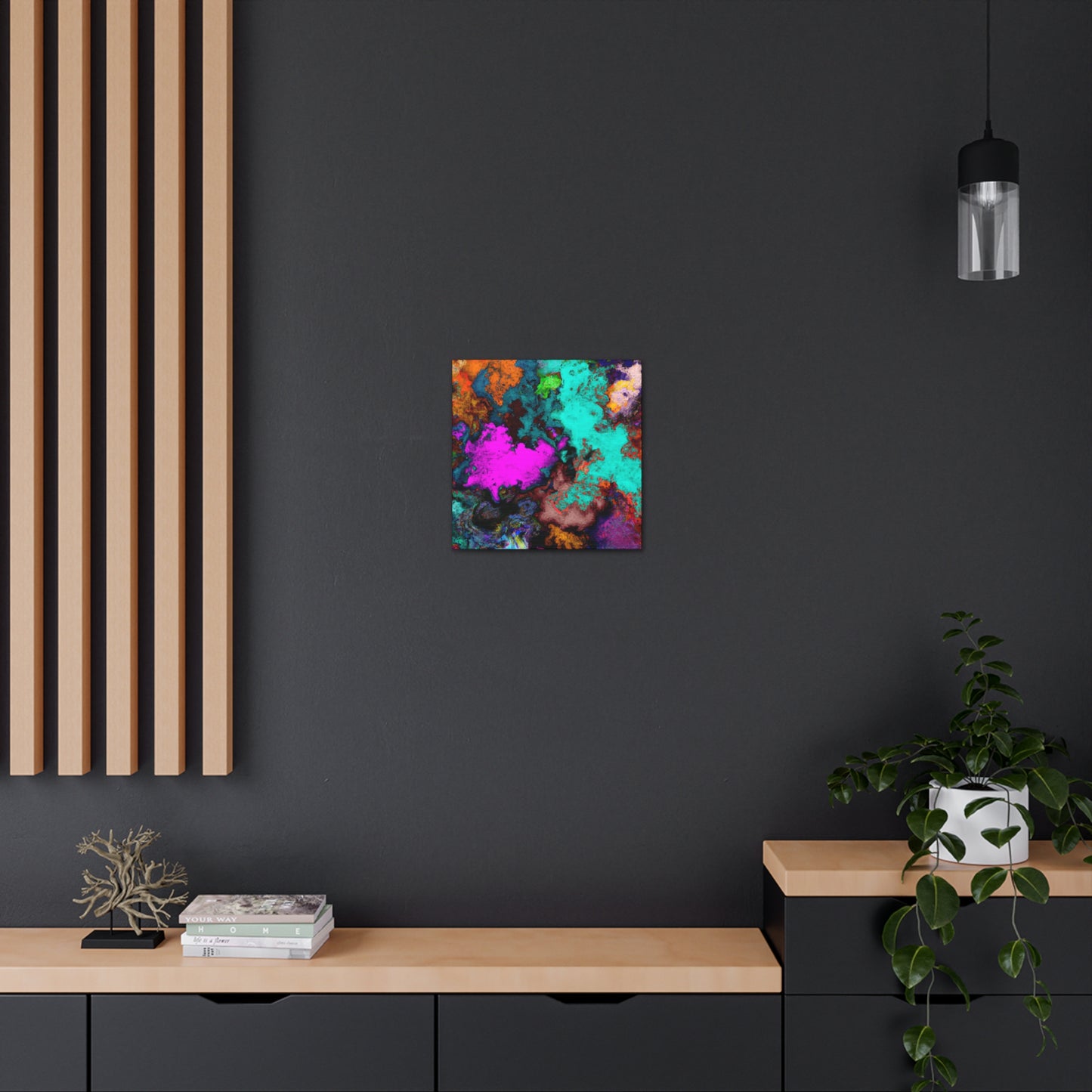 Radiating Hues Melody - Canvas