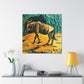 Wildebeests in Motion - Canvas