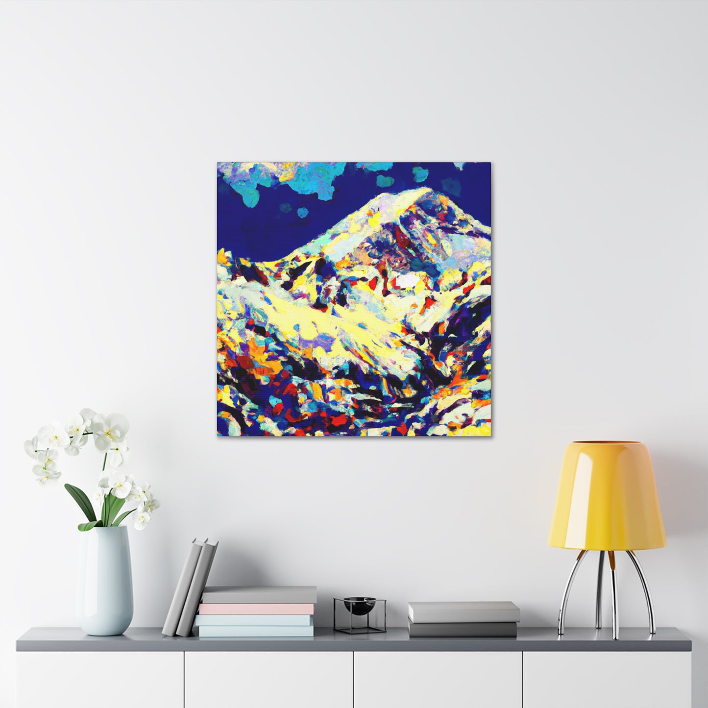 "Snowy Mountain Majesty" - Canvas