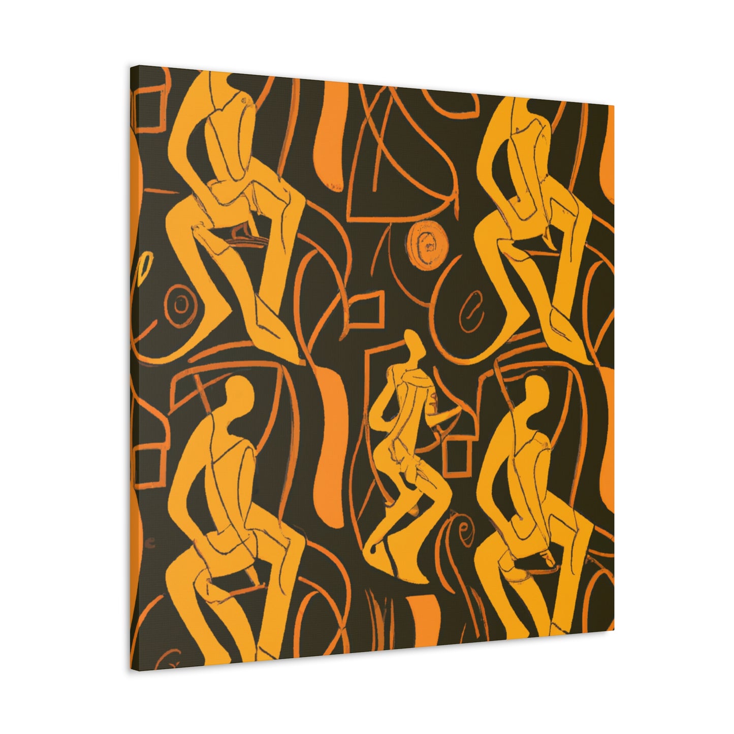 Basketball in Art Deco - Canvas