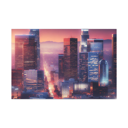 City of Neon Dreams - Canvas