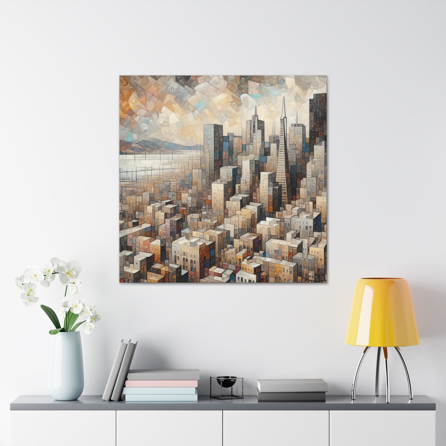 Foggy City Gravitation - Canvas