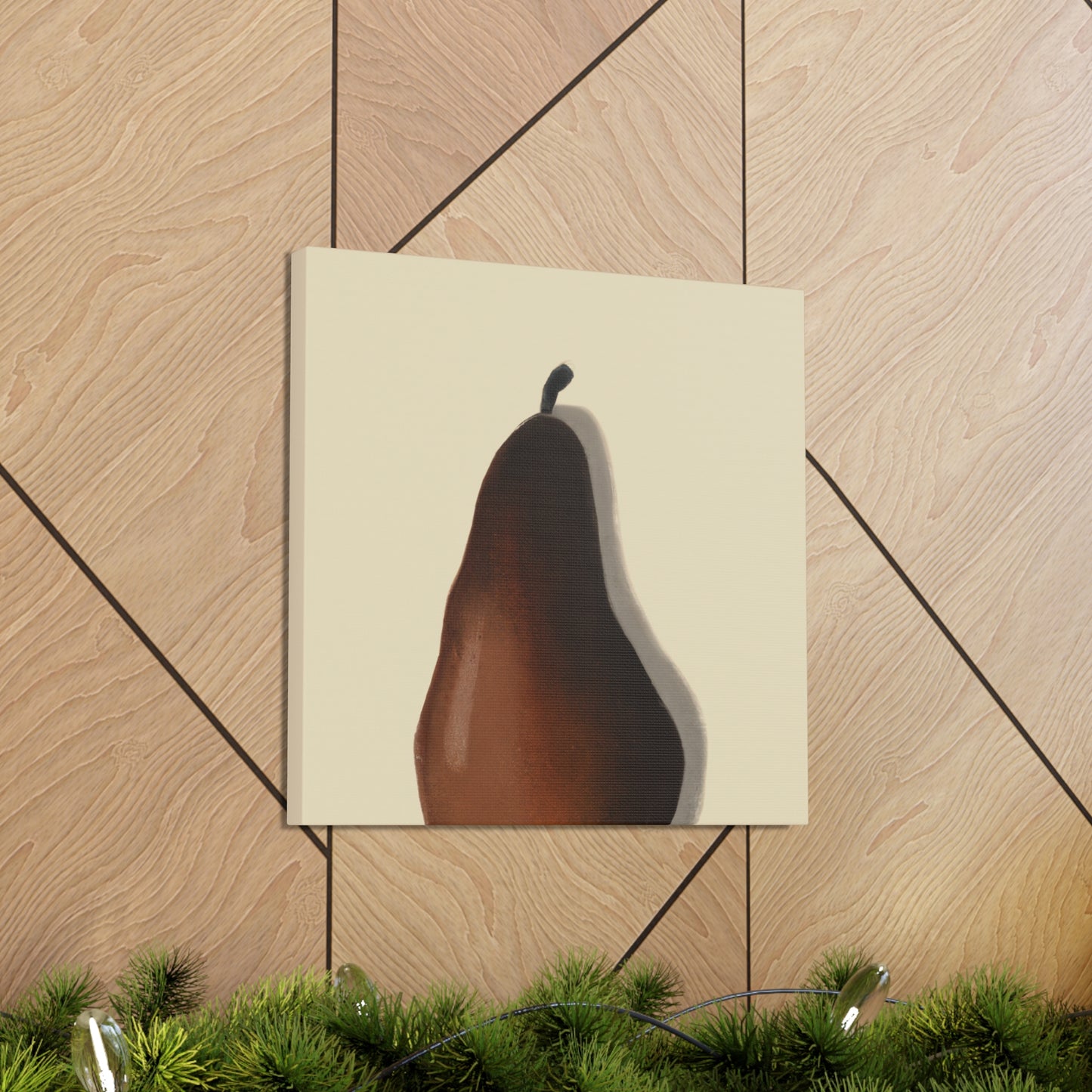 "Pear Minimalism Abstraction" - Canvas