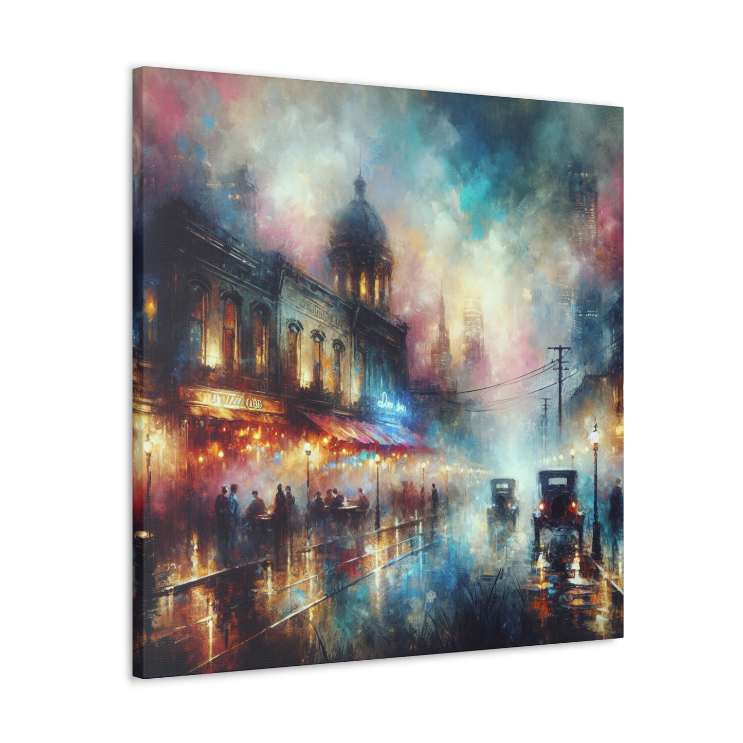 Rhythmic Nights Unveiled - Canvas