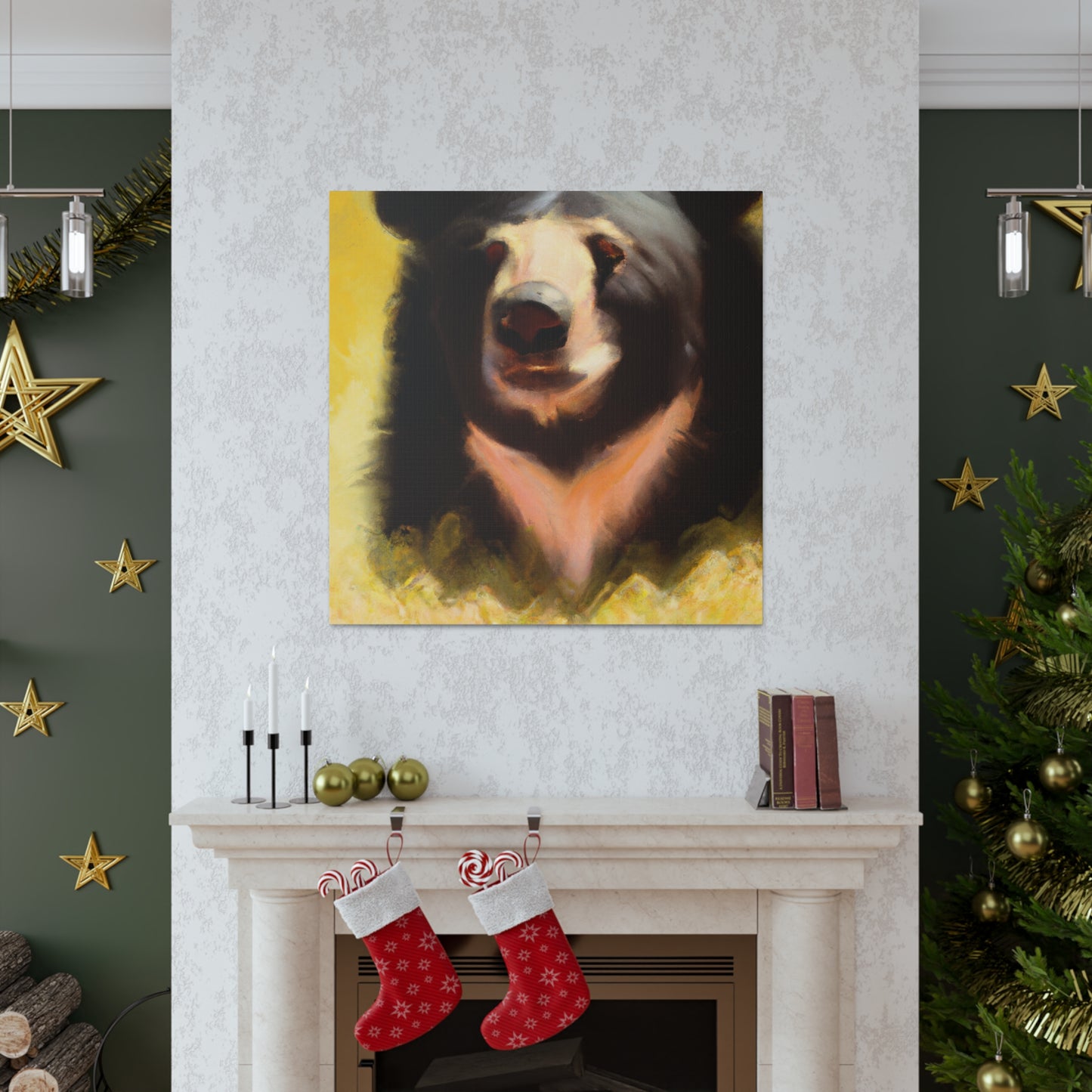 "Bear amidst Wilderness" - Canvas