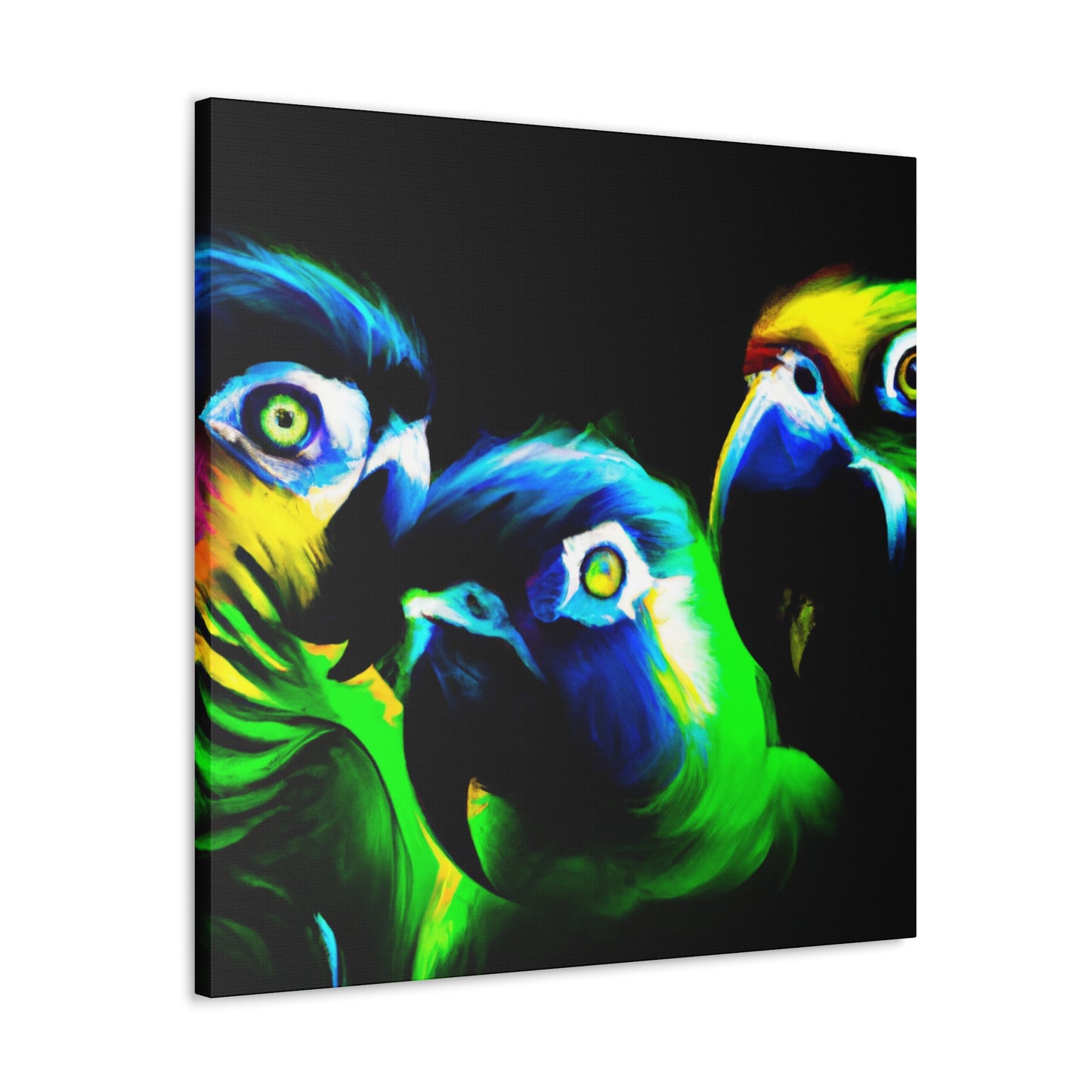 Parrots of Senegal. - Canvas