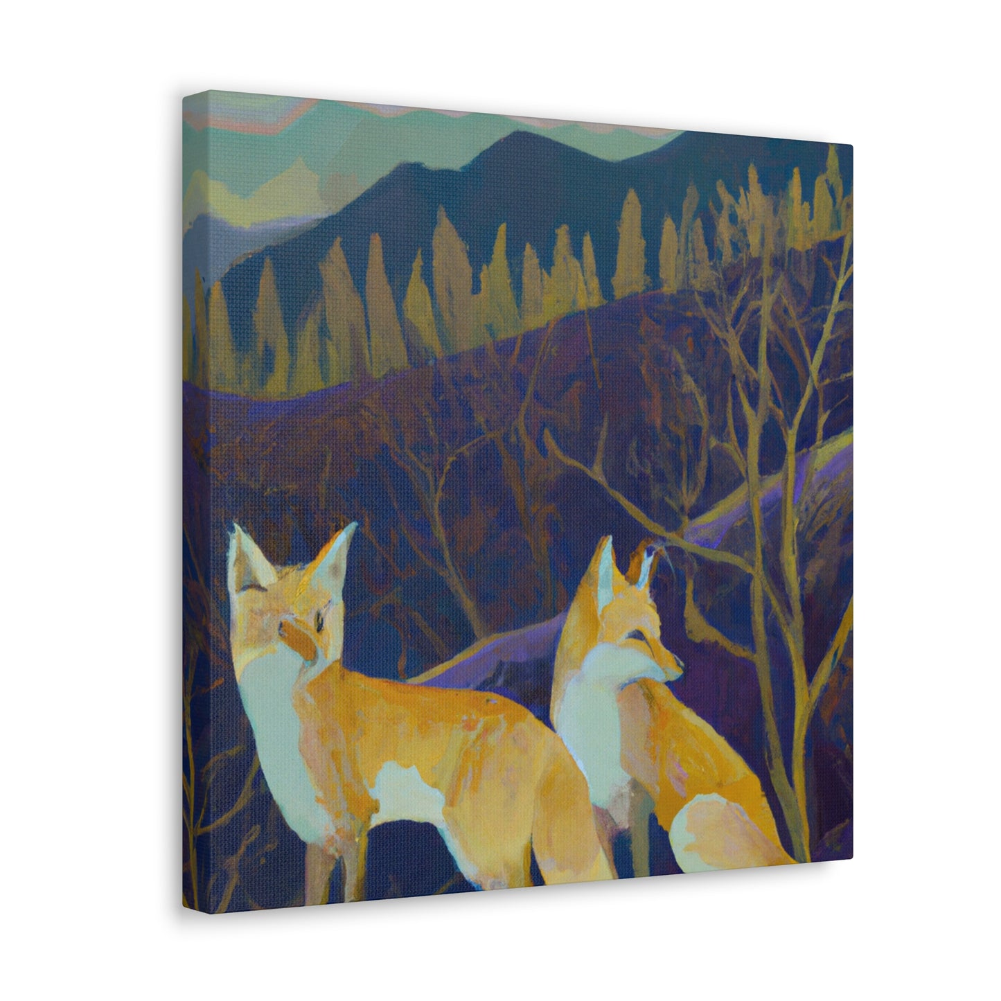 "Fox in Art Deco" - Canvas