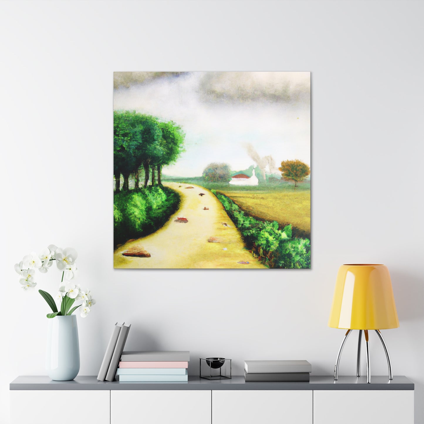 "Country Road in Spring" - Canvas