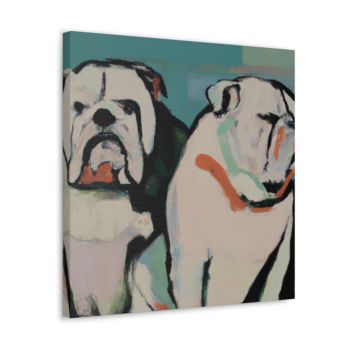 "Loyal English Bulldog' - Canvas