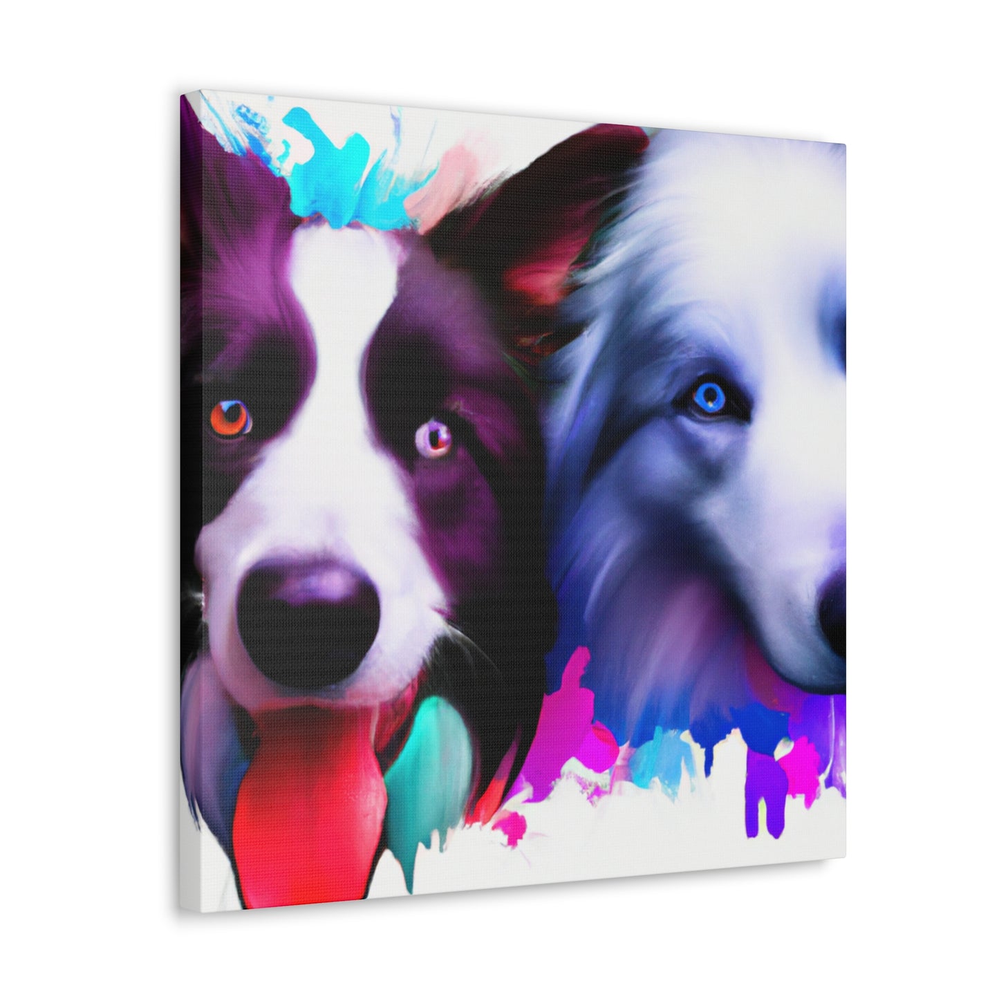 Border Collie Portrait - Canvas