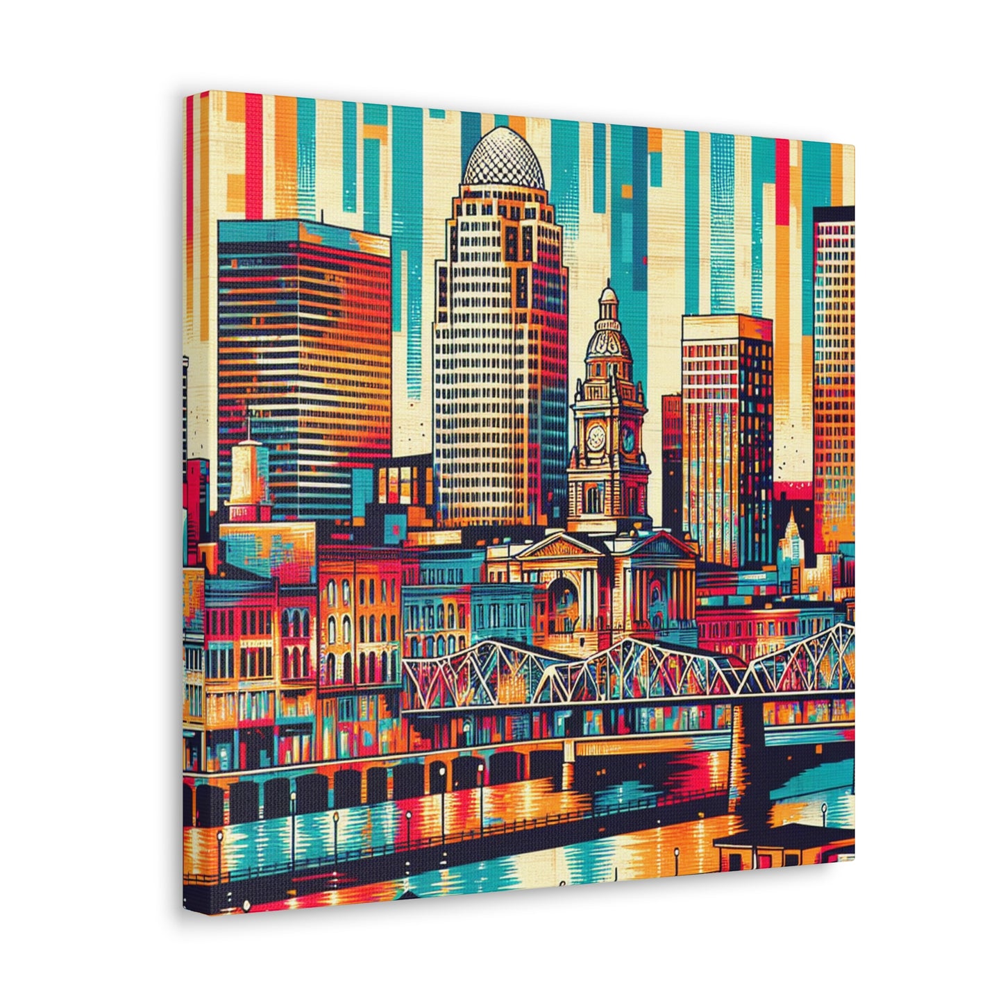 "Louisville Lively Colors" - Canvas