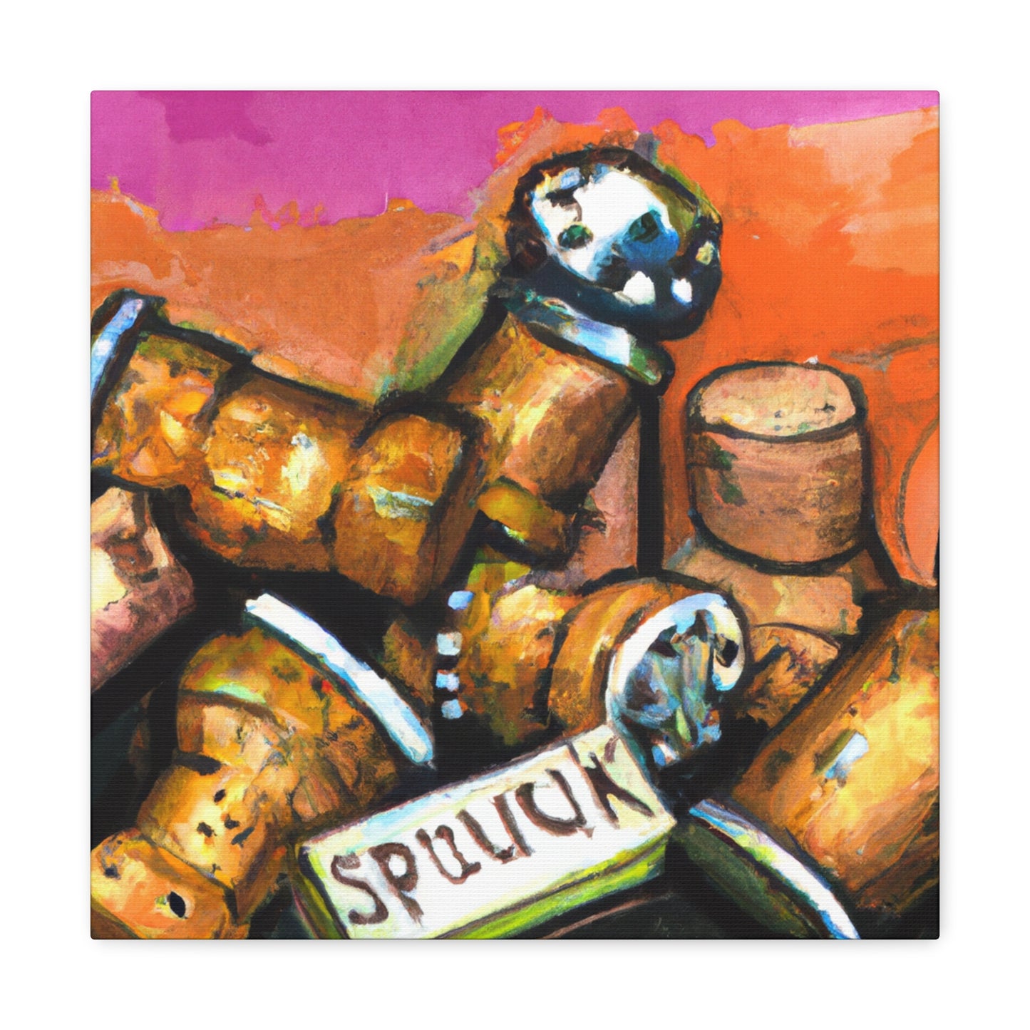 "Corking Steampunk Bruiser" - Canvas