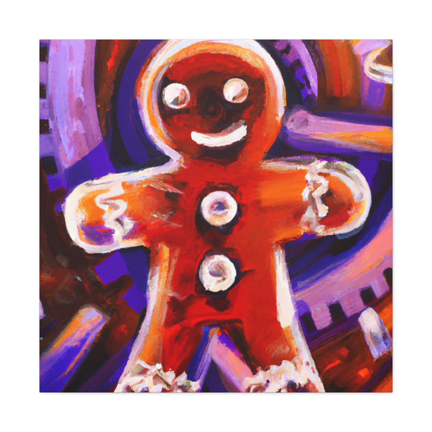 Gingerbread Man Steampunk - Canvas