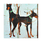 "Doberman Pinscher Odyssey" - Canvas