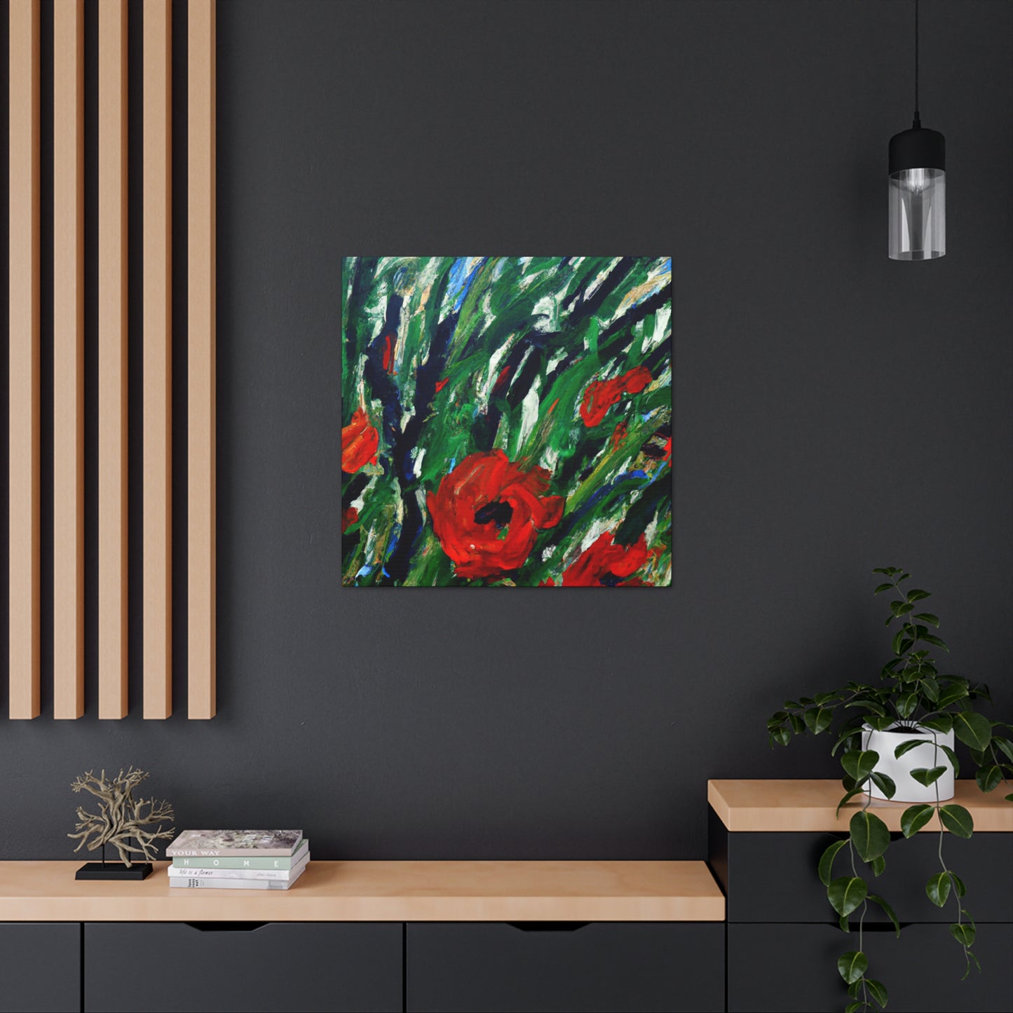 Poppies In Abstract - Canvas