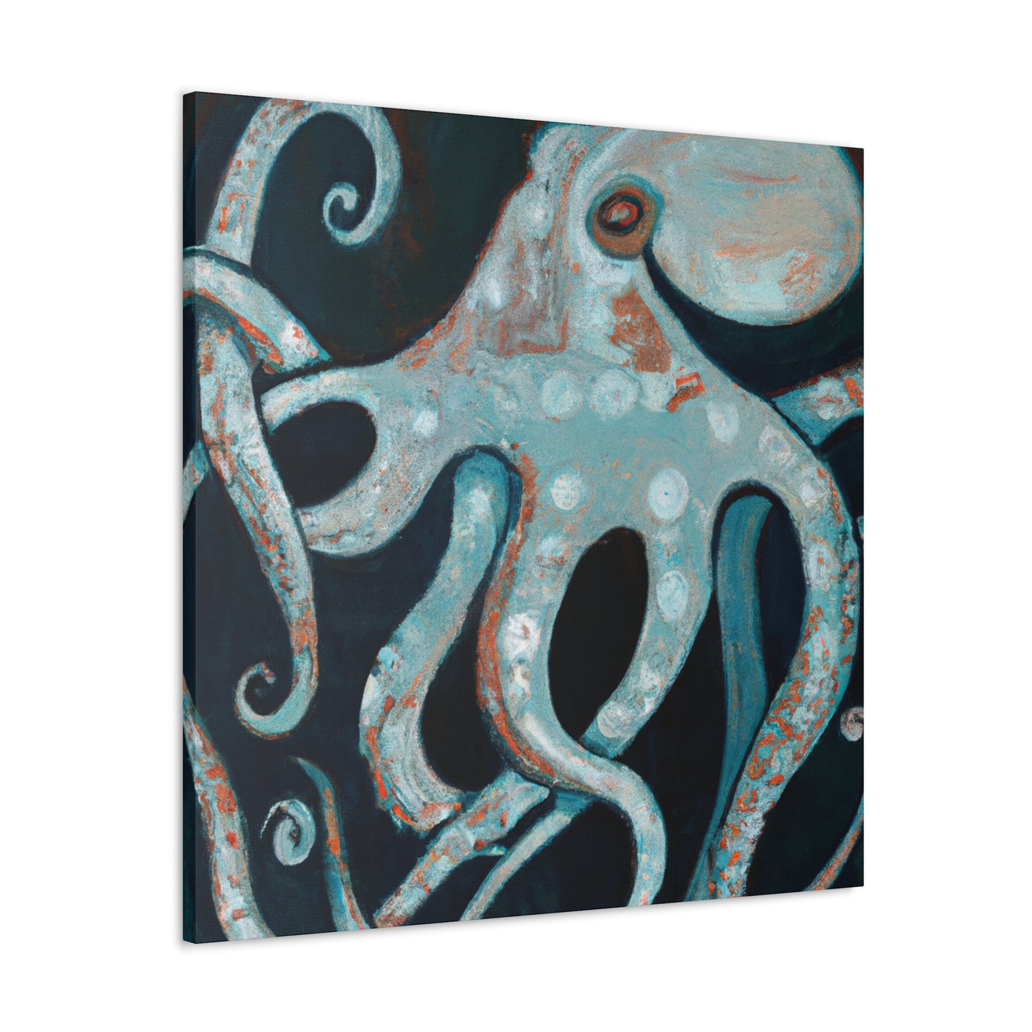 "Octopus in Art Deco". - Canvas