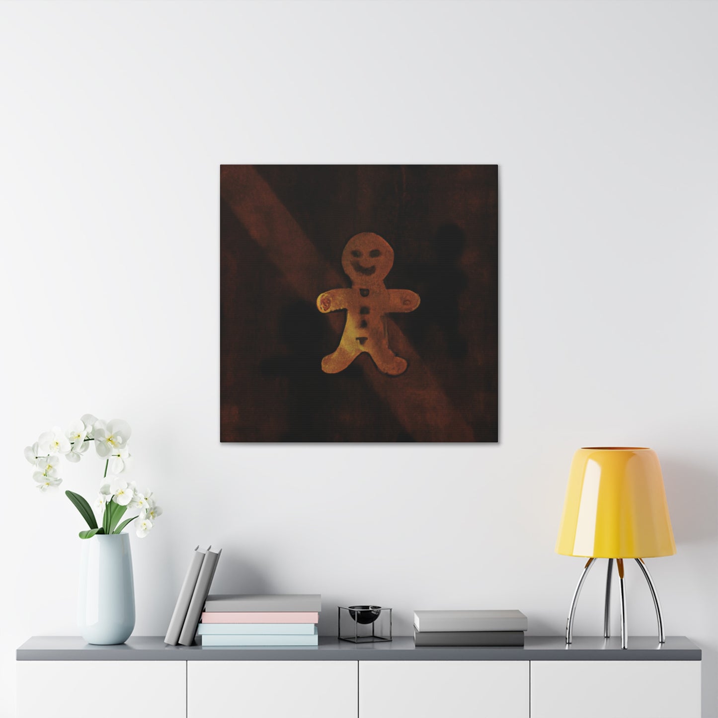 Gingerbread Man Minimalism - Canvas