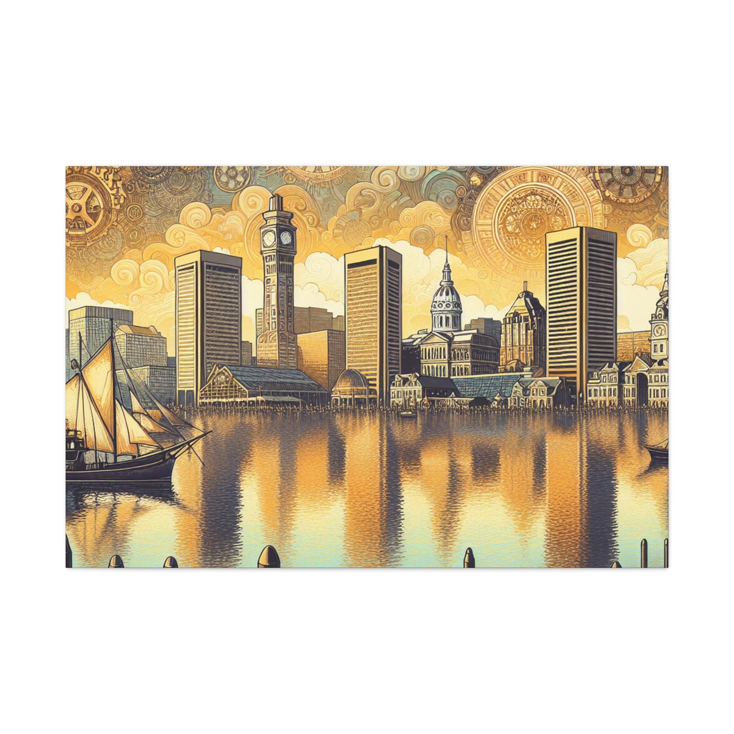 "Baltimore's Mechanical Timeframe" - Canvas