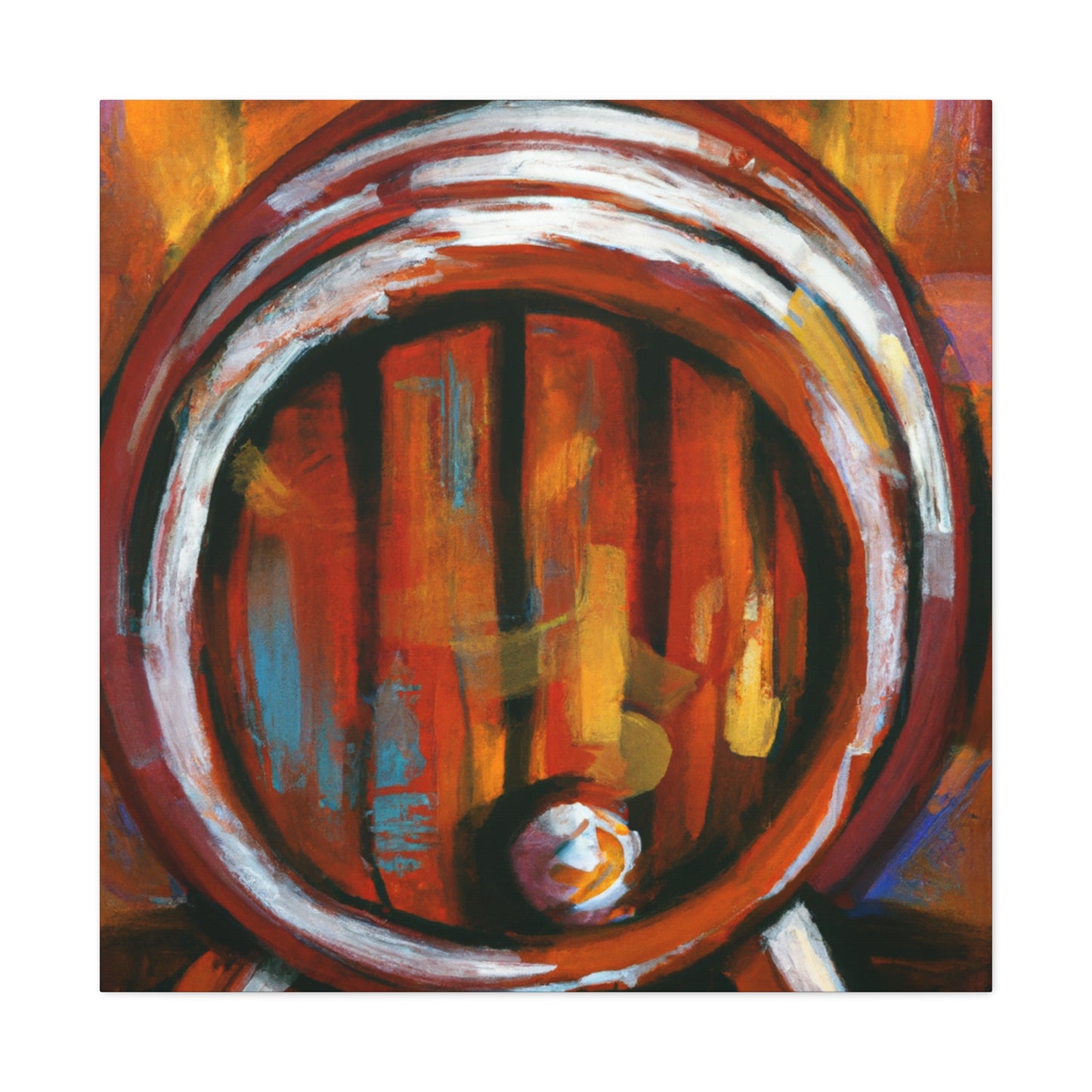 "Whisky Barrel Reflection" - Canvas