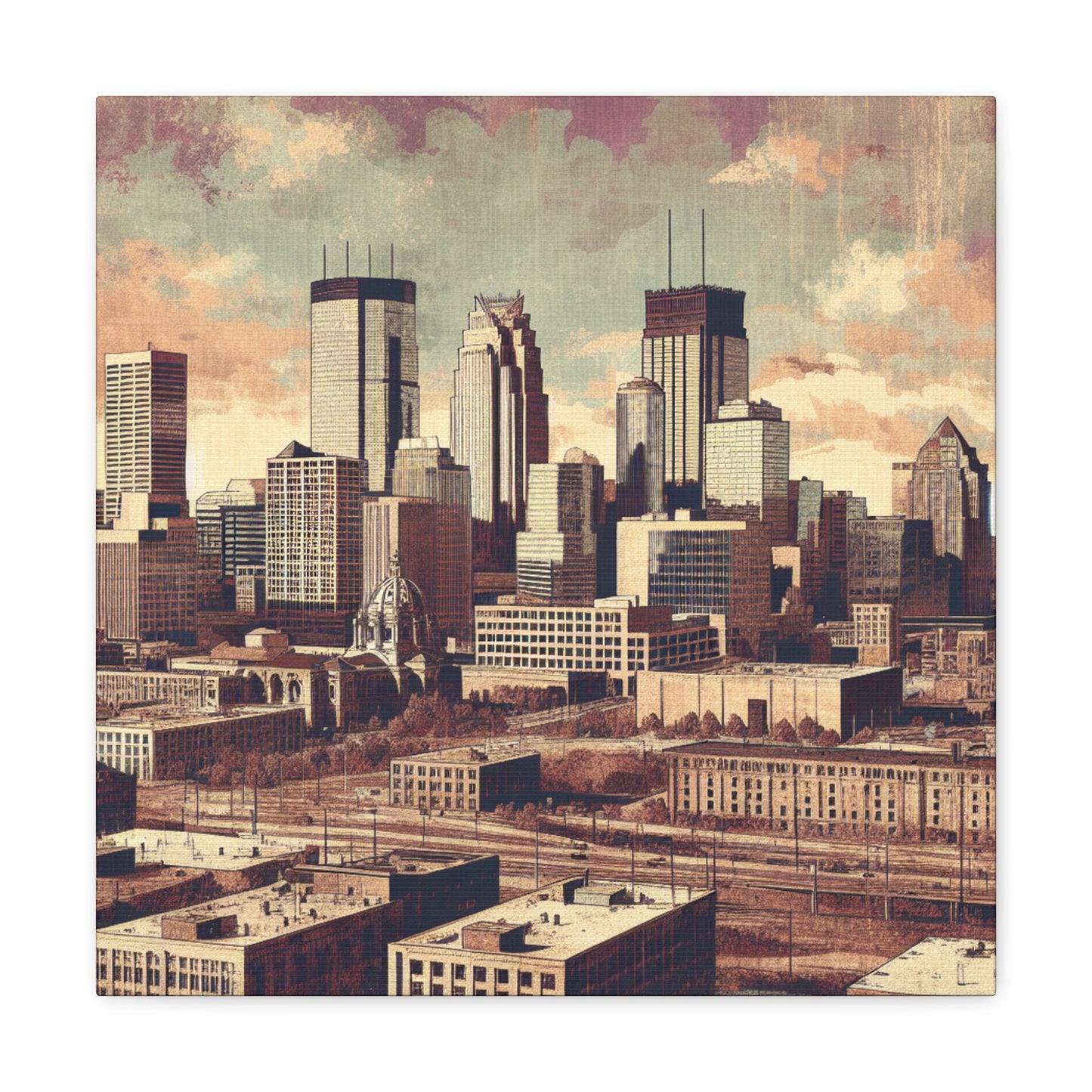 Urban Magnificence Unveiled - Canvas