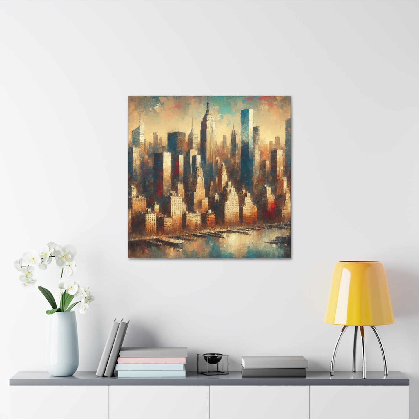 City symphony of chaos. - Canvas