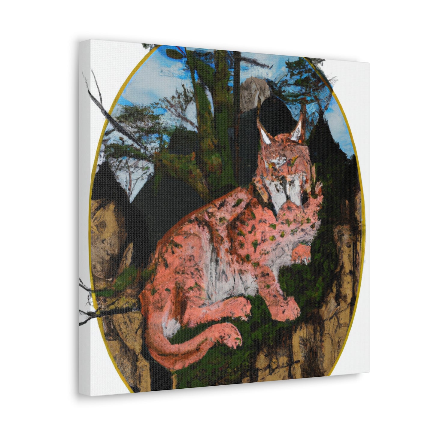 Lynx in Splendour seen - Canvas