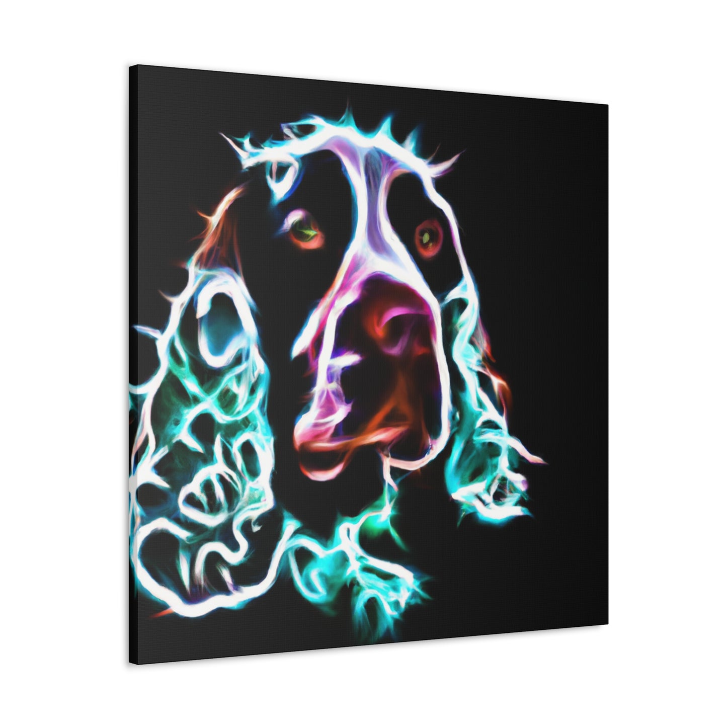 "Joyful English Springer Spaniel" - Canvas