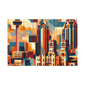 "Vibrant City Rhythms" - Canvas