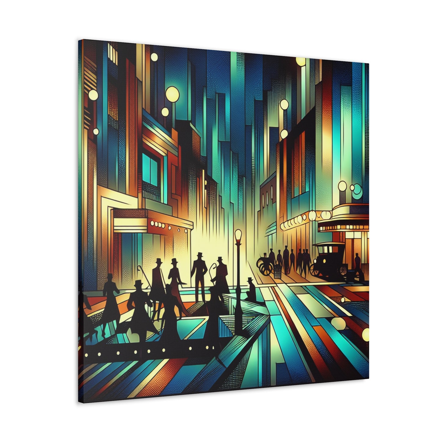 Whimsical City Melodies - Canvas