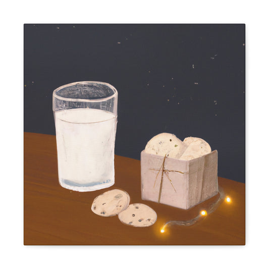 "Milk and Cookie Delight" - Canvas