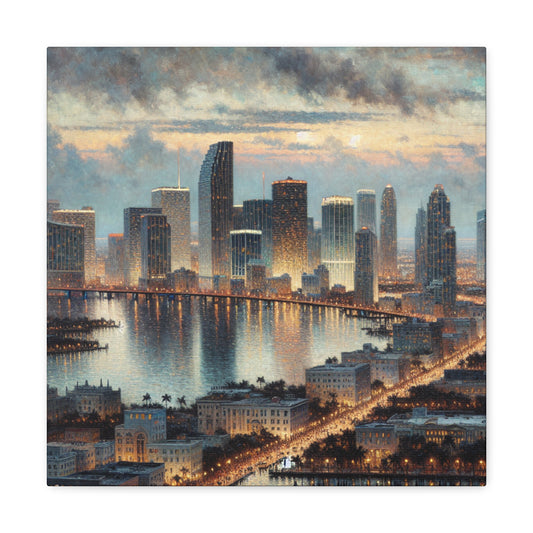 "Miami Sunrise Serenade" - Canvas