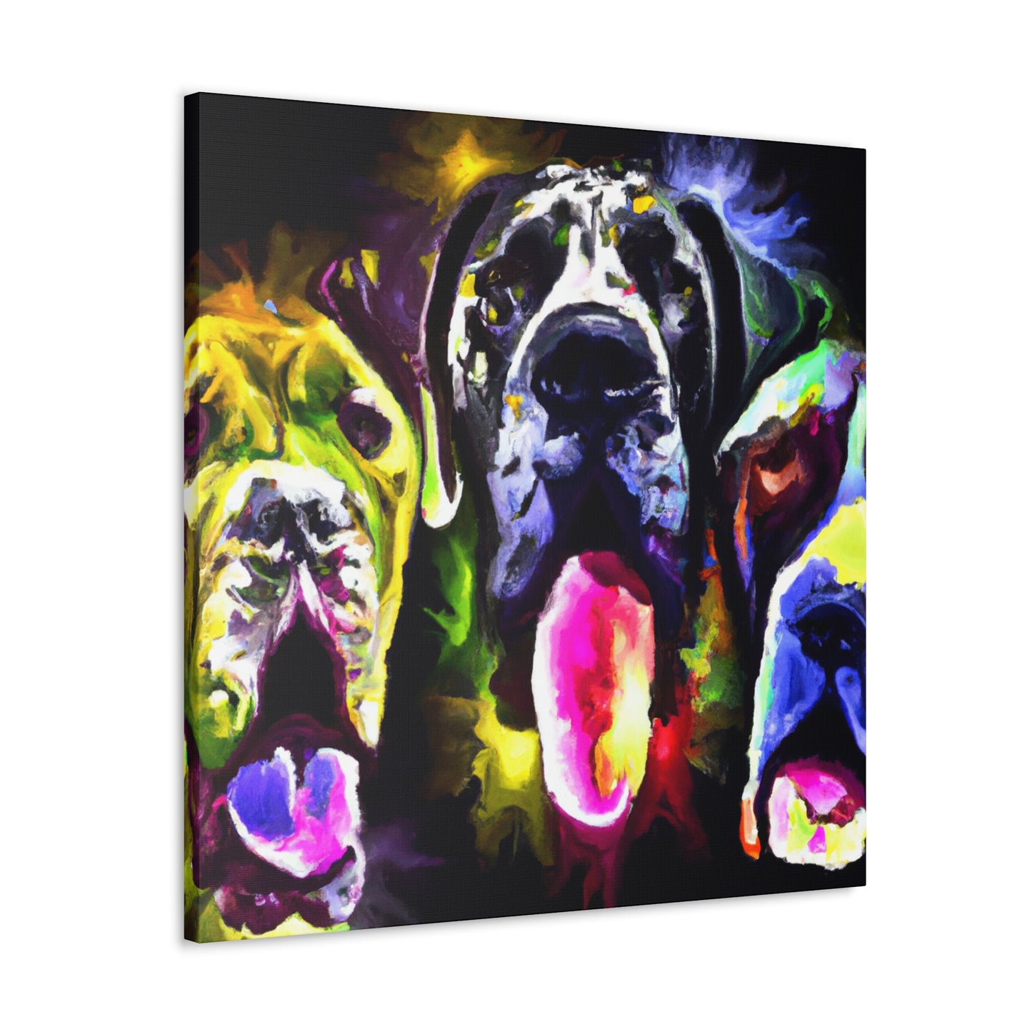 "Majestic Great Dane Portrait" - Canvas