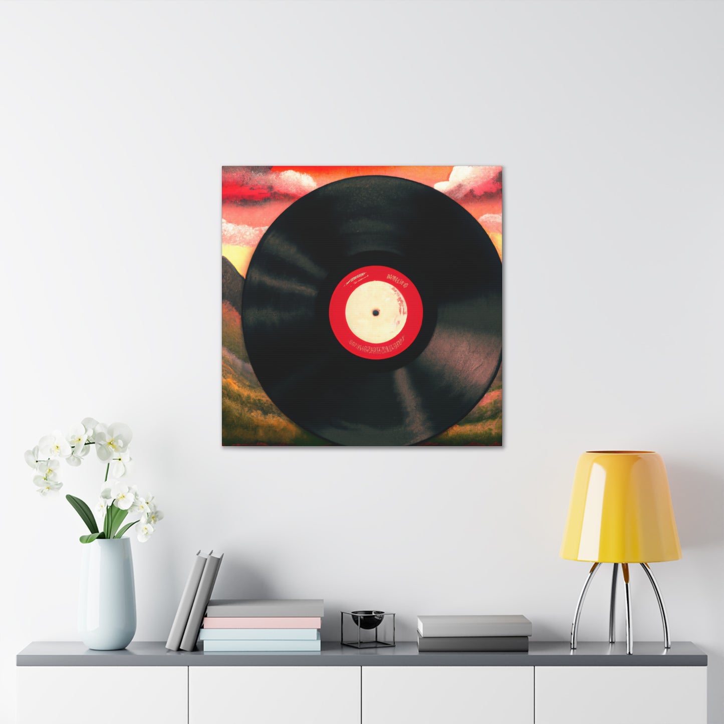 Vinyl Record Deco Style - Canvas