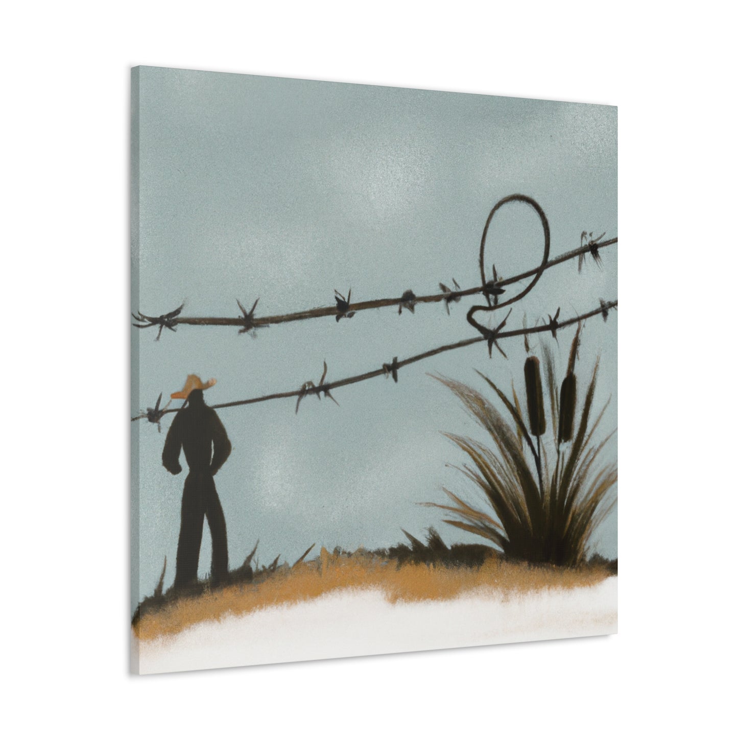 Barbed Wire Abstractions - Canvas