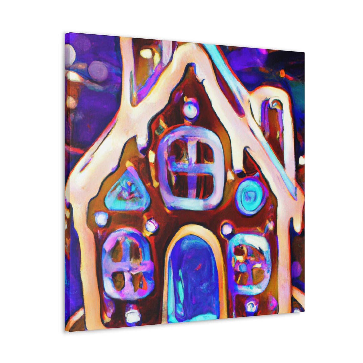 Gingerbread Home Dreaming - Canvas