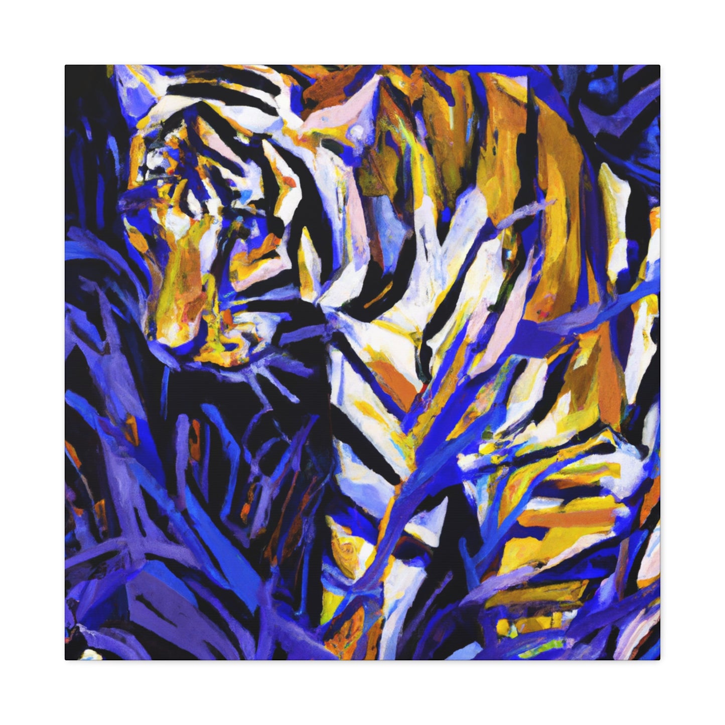 Tiger Unleashed in Art - Canvas