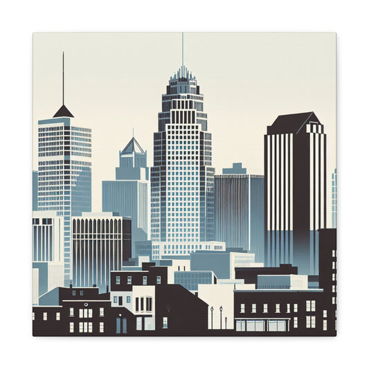 "Serene City: Raleigh Elegance" - Canvas