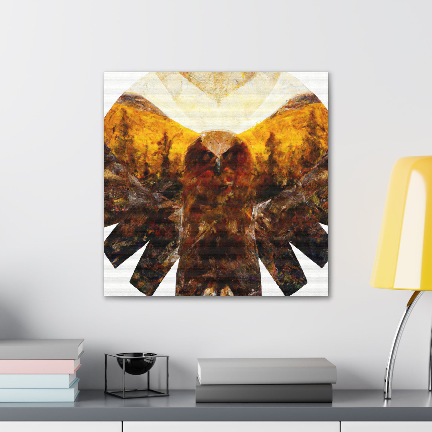 "Golden Eagle Majesty" - Canvas