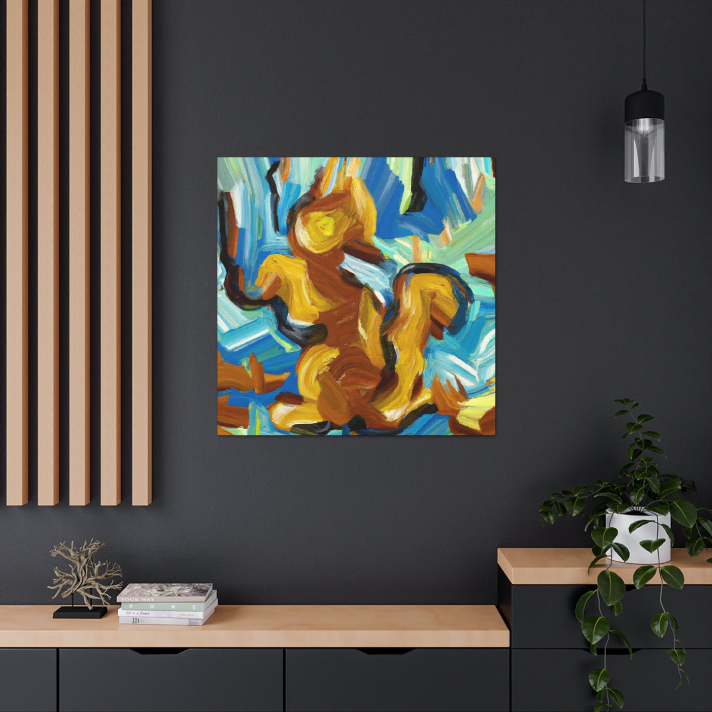 Squirrel Amidst Chaos - Canvas